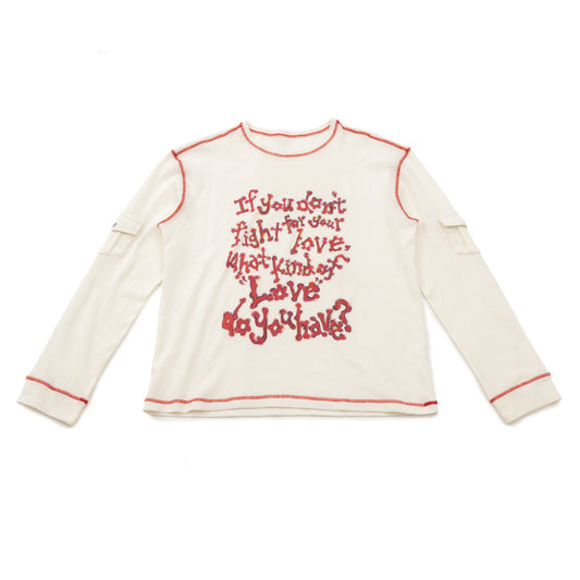 Decide Love Waffle Long Sleeve Tee