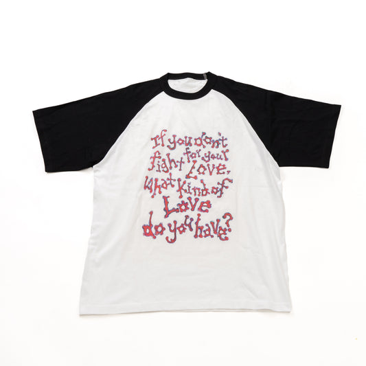 Decide Love Raglan Tee [WHITE & BLACK]