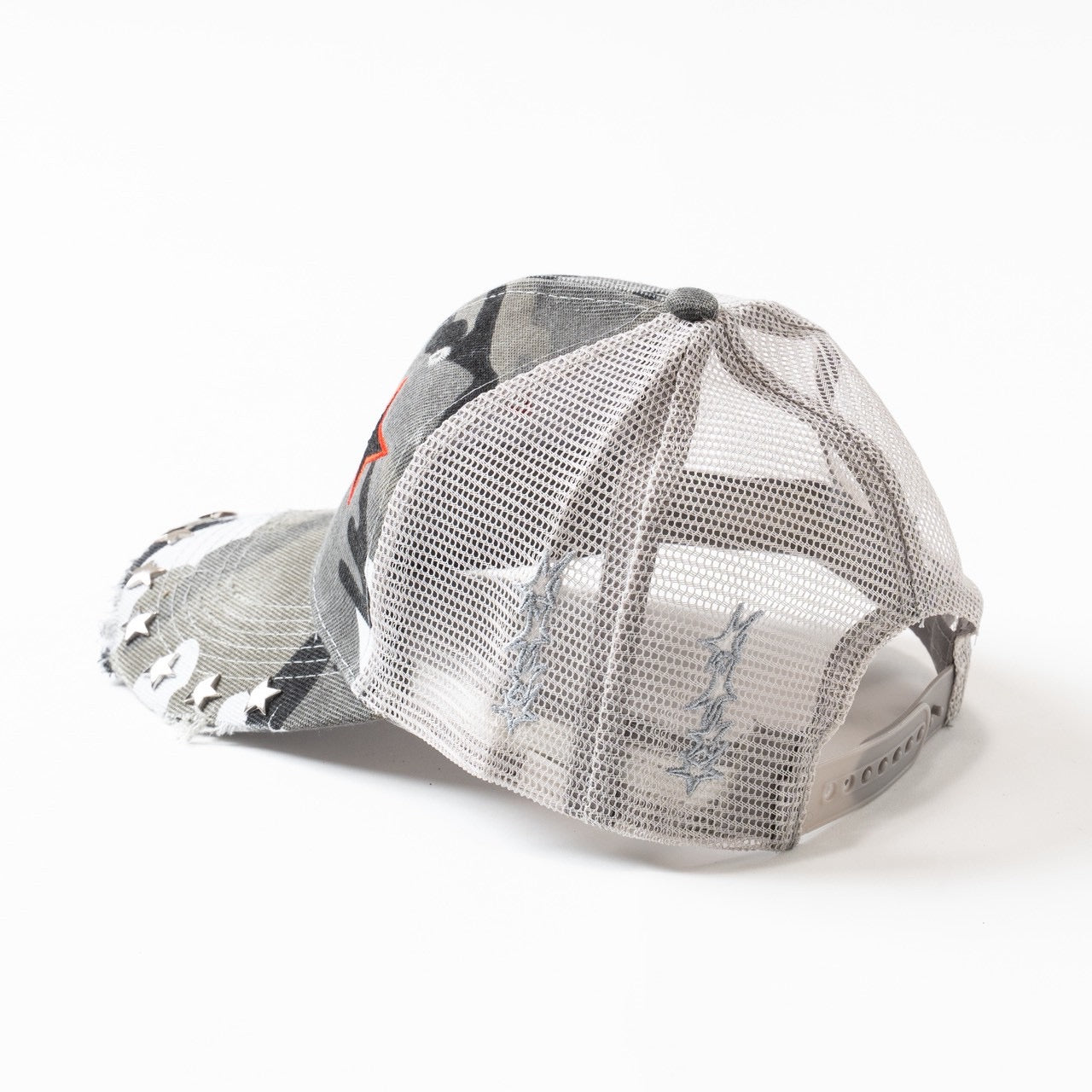 star camo mesh cap [WHITE&BLACK]