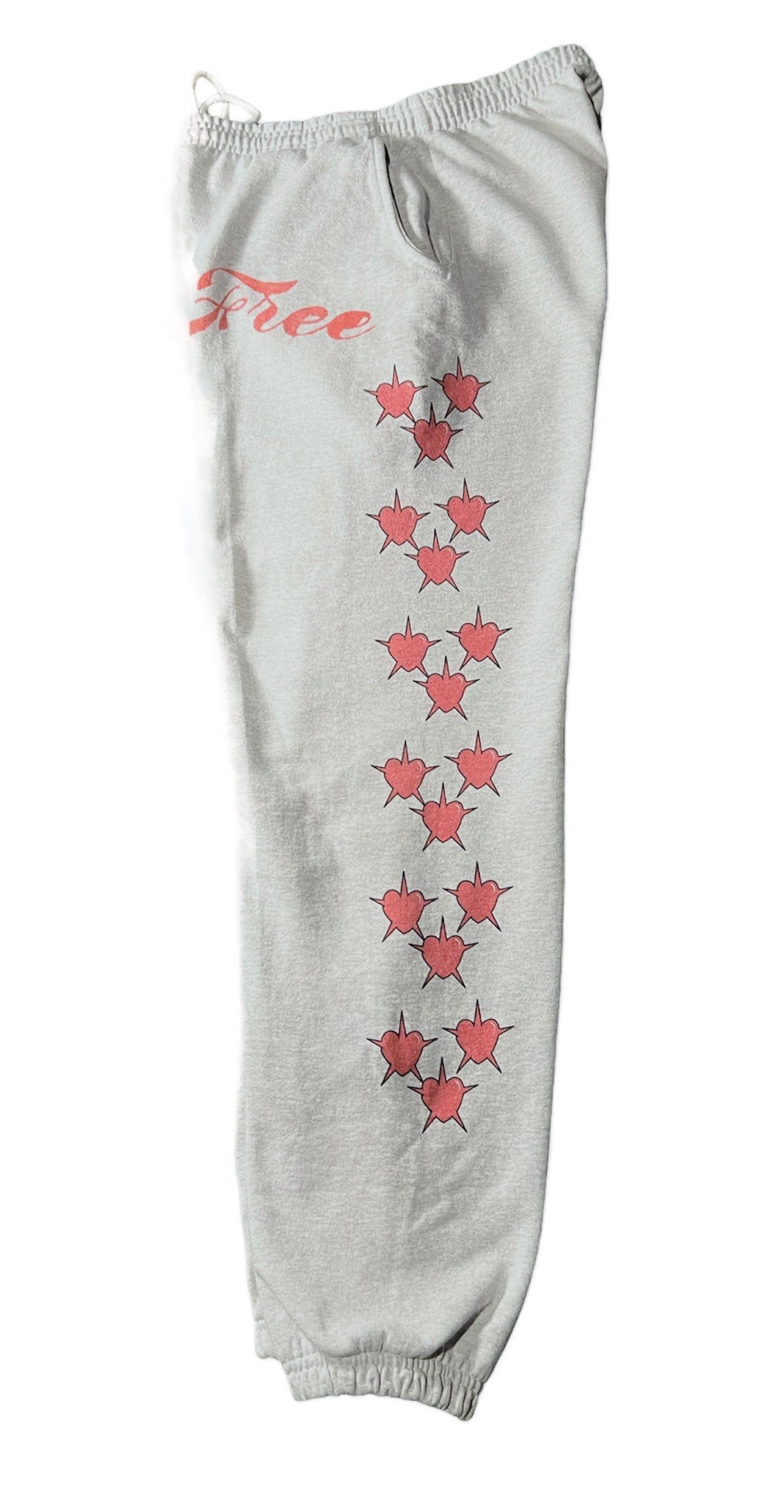 SPIKEY HEARTS SWEAT PANTS [GRAY]