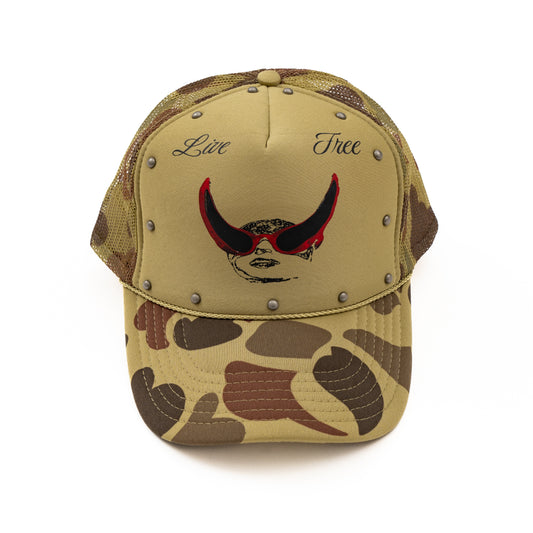 Devil Studded Mesh Cap [CAMO]