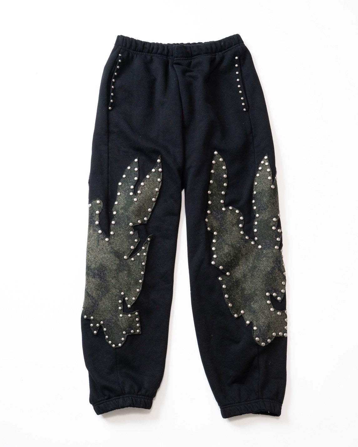 fire camo studs sweatpants
