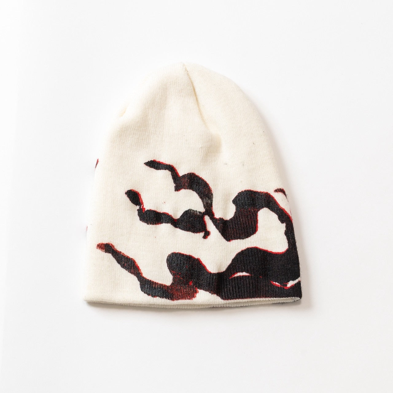 fire knit beanie [WHITE]