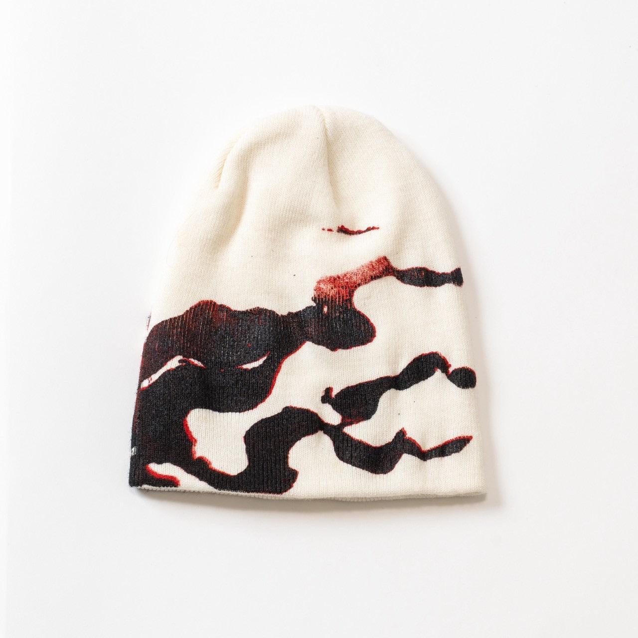 fire knit beanie [WHITE]