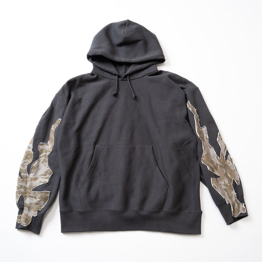 star camo&fire hooded sweatshirt